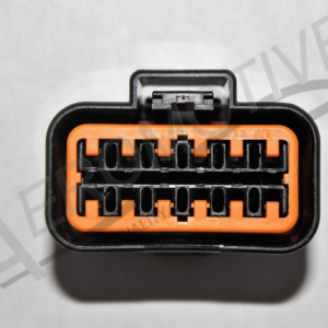 12-Way Female Connector with 6 six inches wire leads